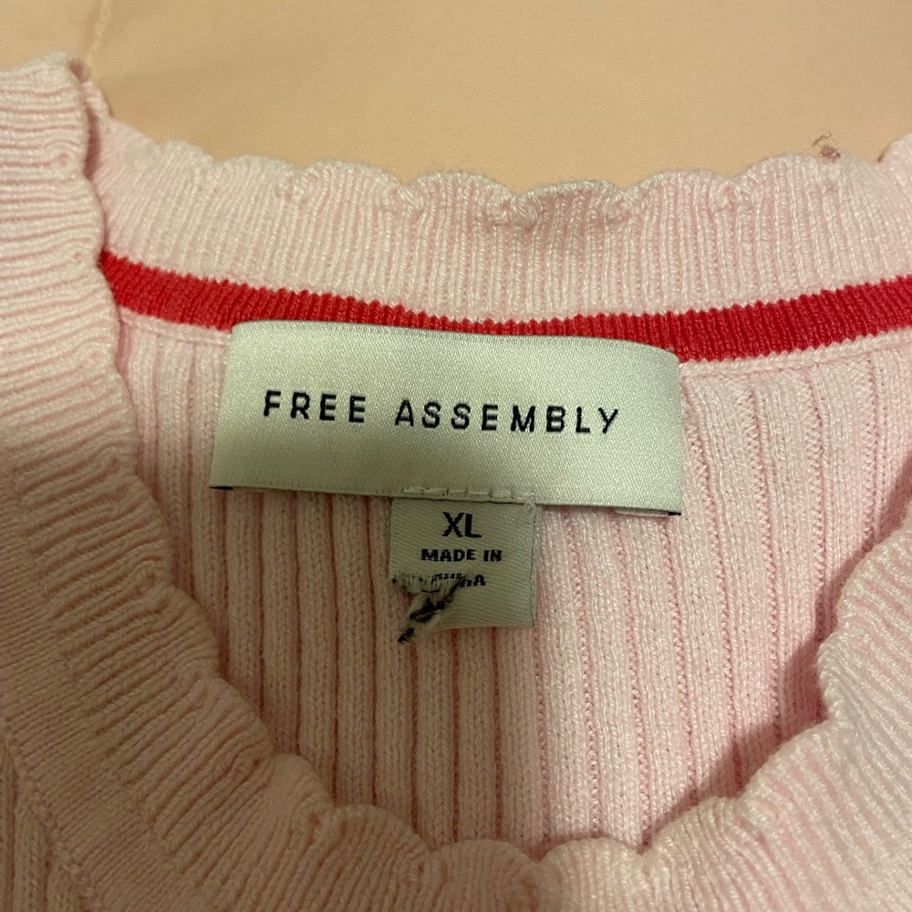Free Assembly Pink Women's Tank Top